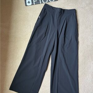 New Figs FIGSPRO High Waisted Wide Leg Scrubtrouser Medium Black